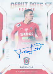 Fila Daniel 20-21 Fortuna Liga Debut Date Rookie Auto #DR11