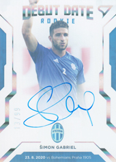 Gabriel Šimon 20-21 Fortuna Liga Debut Date Rookie Auto #DR13