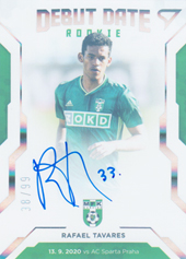 Tavares Rafael 20-21 Fortuna Liga Debut Date Rookie Auto #DR14