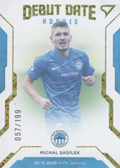 Sadílek Michal 20-21 Fortuna Liga Debut Date Rookie Limited #DR7