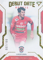 Endl Lukáš 20-21 Fortuna Liga Debut Date Rookie Limited #DR10