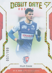 Čihák Filip 20-21 Fortuna Liga Debut Date Rookie Limited #DR12