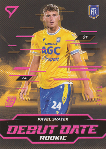 Svatek Pavel 24-25 Chance Liga Debut Date Rookie Pink #DD-3