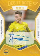 Hrdlička Lukáš 21-22 Fortuna Liga Debut Date Rookie Auto #DR10