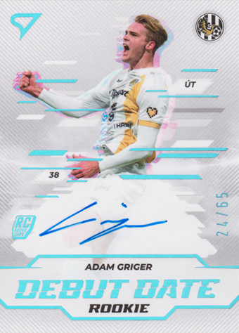 Griger Adam 24-25 Chance Liga Debut Date Rookie Auto #DDS-AG