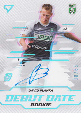 Planka David 24-25 Chance Liga Debut Date Rookie Auto #DDS-DP