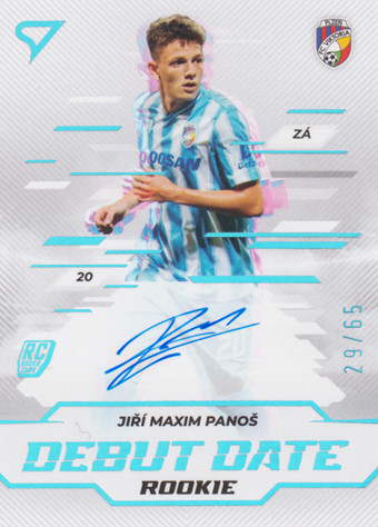 Panoš Jiří Maxim 24-25 Chance Liga Debut Date Rookie Auto #DDS-JP