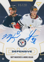 MacKenzie Golian 22-23 Tipos Extraliga Defensive Duo Auto #DDS-MG