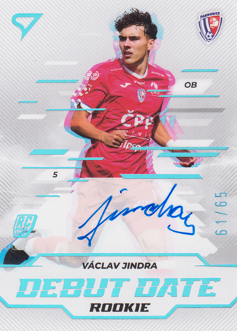 Jindra Václav 24-25 Chance Liga Debut Date Rookie Auto #DDS-VJ