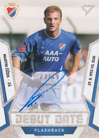 Čížek Martin 22-23 Fortuna Liga Debut Date Flashback Auto #DFS-MC