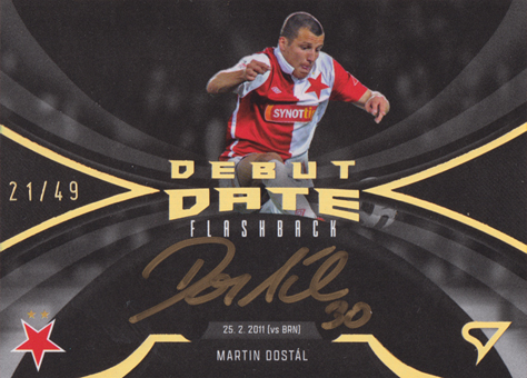 Dostál Martin 25-26 Chance Liga Debut Date Flashback Gold Signature #DFS-MD