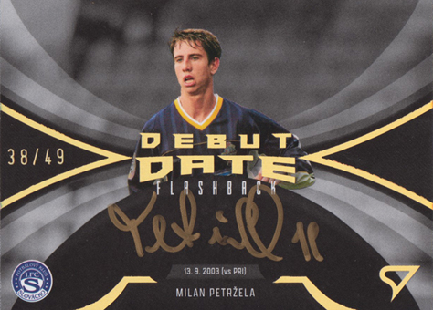 Petržela Milan 25-26 Chance Liga Debut Date Flashback Gold Signature #DFS-MP