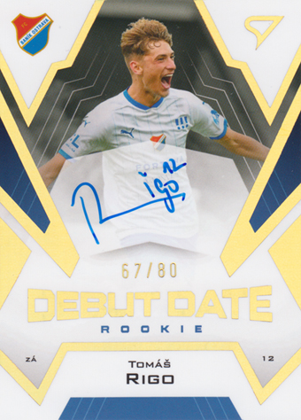 Rigo Tomáš 23-24 Fortuna Liga Debut Date Rookie Auto #DRS-TR