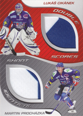 Cikánek Procházka 09-10 OFS Plus Double Jersey Identical Cards #J-06