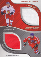 Olesz Netík 09-10 OFS Plus Double Jersey Identical Cards #J-12
