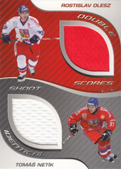 Olesz Netík 09-10 OFS Plus Double Jersey Identical Cards #J-12
