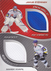 Štěpánek Kvapil 09-10 OFS Plus Double Jersey Identical Cards #J-16