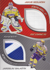 Sedláček Balaštík 09-10 OFS Plus Double Jersey Identical Cards #J-18