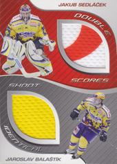Sedláček Balaštík 09-10 OFS Plus Double Jersey Identical Cards #J-18