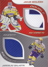 Sedláček Balaštík 09-10 OFS Plus Double Jersey Identical Cards #J-18