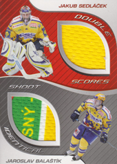 Sedláček Balaštík 09-10 OFS Plus Double Jersey Identical Cards #J-18