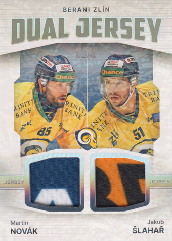 Novák Šlahař 23-24 GOAL Cards Chance liga Dual Jersey Neon #JD-2