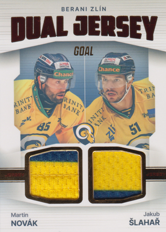 Novák Šlahař 23-24 GOAL Cards Chance liga Dual Jersey Red #JD-2