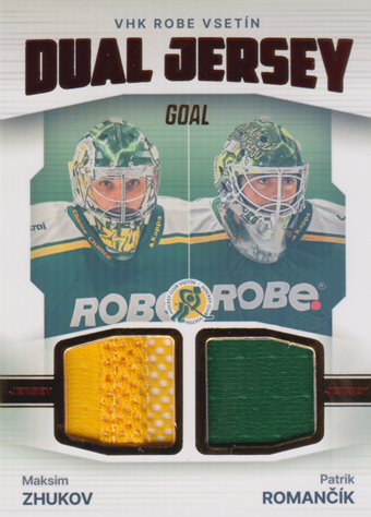 Zhukov Romančík 23-24 GOAL Cards Chance liga Dual Jersey Red #JD-4