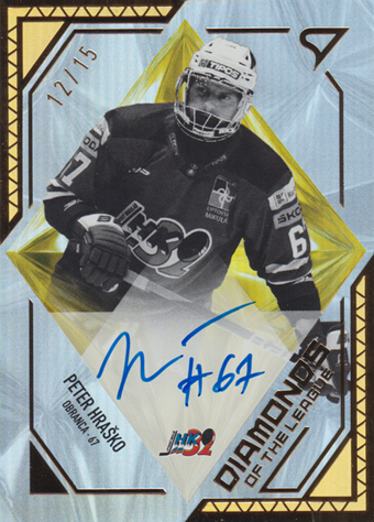 Hraško Peter 24-25 Tipos Extraliga Diamonds of the League Gold Auto #DLS-PH
