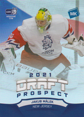 Málek Jakub 2021 MK Reprezentace Draft Prospects Rainbow Laser #DP3