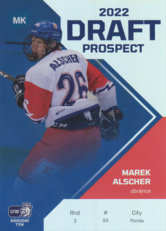 Alscher Marek 2022 MK Reprezentace Draft Prospect #DP-5