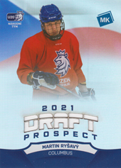 Ryšavý Martin 2021 MK Reprezentace Draft Prospects Rainbow Laser #DP7