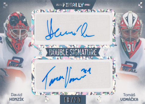 Honzík Vomáčka 23-24 GOAL Cards Finally Double Signature Rainbow #DS-21