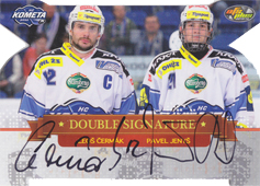 Čermák Jenyš 13-14 OFS Plus Update Double Signature Die Cut Silver #3