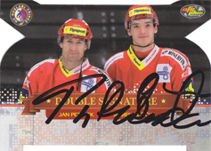 Peterek Růžička 13-14 OFS Plus Update Double Signature Die Cut Silver #10