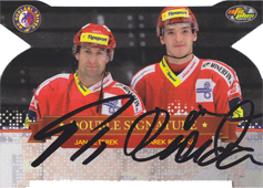 Peterek Růžička 13-14 OFS Plus Update Double Signature Die Cut Silver #10