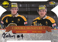 Kokeš Rosa 13-14 OFS Plus Update Double Signature Die Cut Silver #8