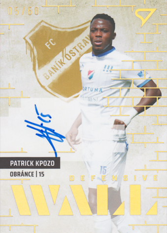 Kpozo Patrick 23-24 Fortuna Liga Defensive Wall Auto #DWS-PK