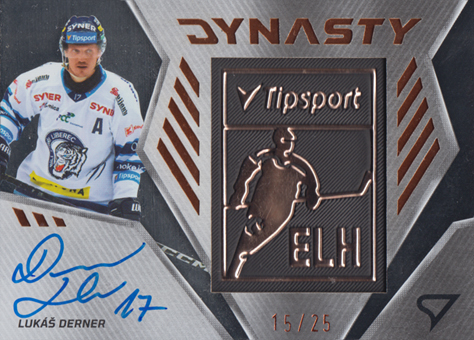 Derner Lukáš 24-25 Tipsport Extraliga Dynasty Copper Logo Auto #DYS-LD
