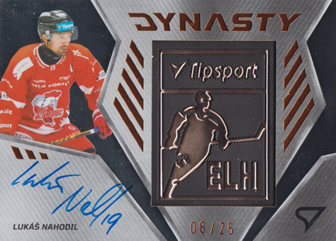 Nahodil Lukáš 24-25 Tipsport Extraliga Dynasty Copper Logo Auto #DYS-LN