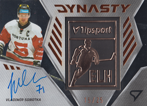 Sobotka Vladimír 24-25 Tipsport Extraliga Dynasty Copper Logo Auto #DYS-VS