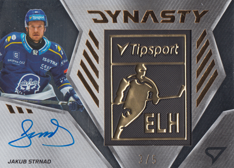 Strnad Jakub 24-25 Tipsport Extraliga Dynasty Gold Logo Auto #DYS-SR