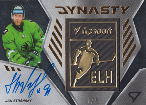 Stránský Jan 24-25 Tipsport Extraliga Dynasty Gold Logo Auto #DYS-ST