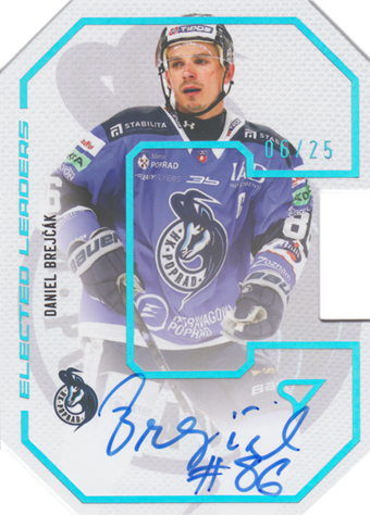 Brejčák Daniel 23-24 Tipos Extraliga Elected Leaders Blue Auto #ELS-BR