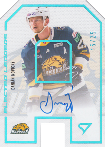 Novický Damián 23-24 Tipos Extraliga Elected Leaders Blue Auto #ELS-DN