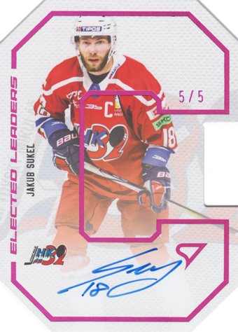 Sukeľ Jakub 23-24 Tipos Extraliga Elected Leaders Pink Auto #ELS-SU