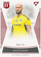 Macík Matúš 22-23 Fortuna Liga Elite Team Limited Orange #ET-19