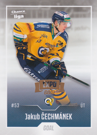 Čechmánek Jakub 22-23 GOAL Cards Chance liga EXPO Pardubice #499