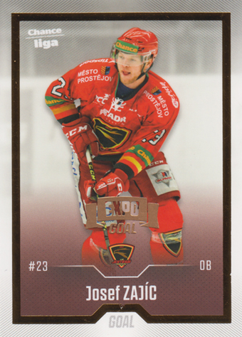 Zajíc Josef 22-23 GOAL Cards Chance liga EXPO Pardubice Gold #250