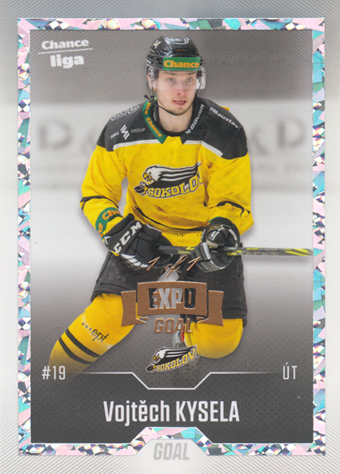 Kysela Vojtěch 22-23 GOAL Cards Chance liga EXPO Pardubice Rainbow Ice #423